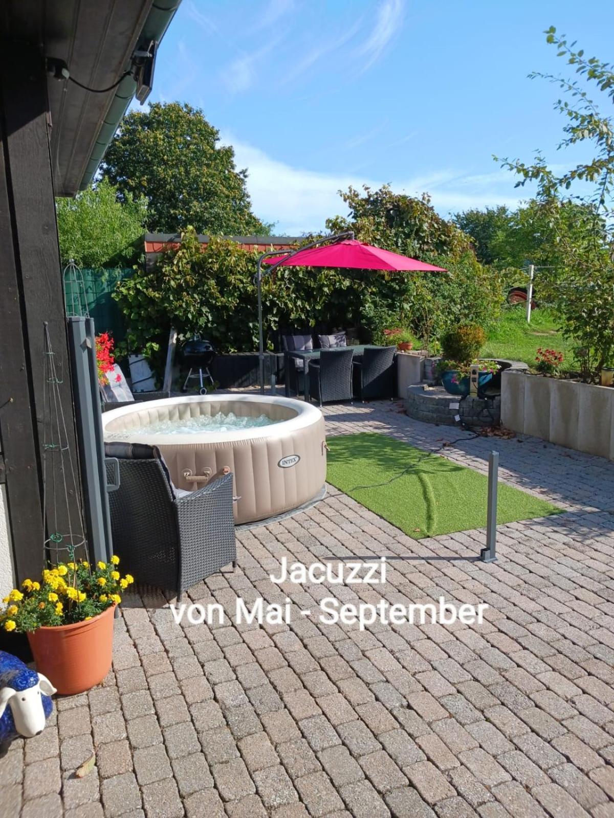 Landidylle Mit Garten, Whirlpool Und Klima Reken Exterior photo
